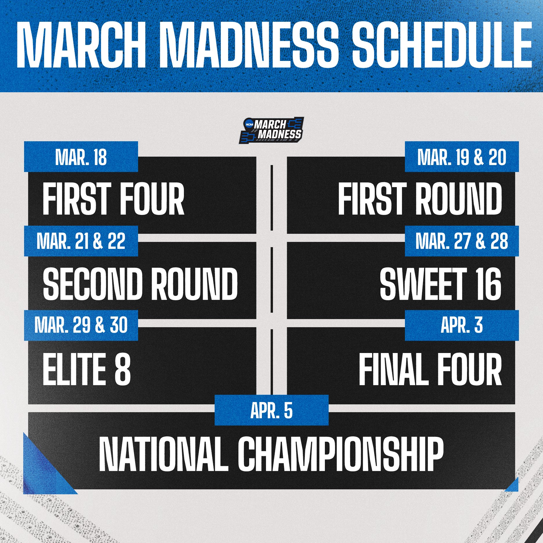 2021 March Madness schedule announced – TheMitchDavisShow